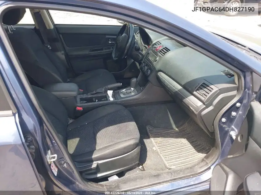 2013 Subaru Impreza 2.0I Premium VIN: JF1GPAC64DH827190 Lot: 42226710