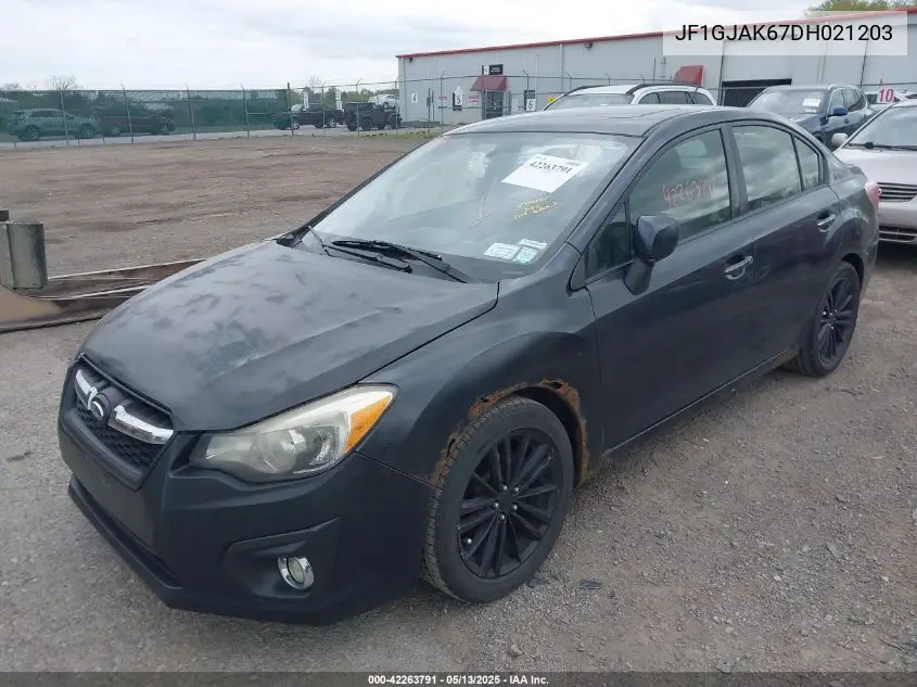 2013 Subaru Impreza 2.0I Limited VIN: JF1GJAK67DH021203 Lot: 42263791