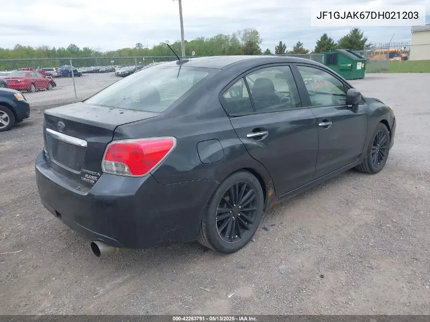 2013 Subaru Impreza 2.0I Limited VIN: JF1GJAK67DH021203 Lot: 42263791