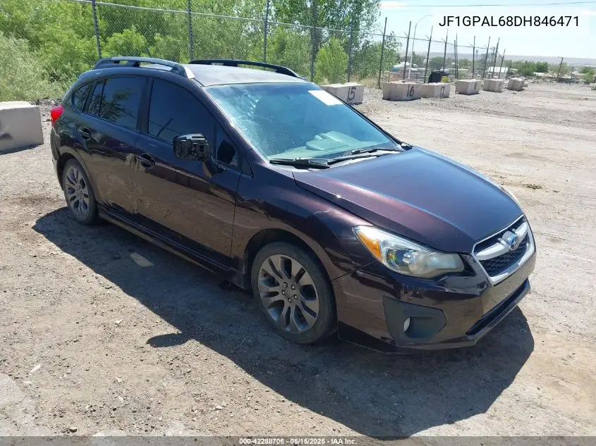 2013 Subaru Impreza 2.0I Sport Premium VIN: JF1GPAL68DH846471 Lot: 42288706