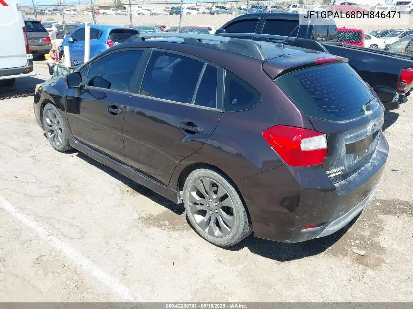 2013 Subaru Impreza 2.0I Sport Premium VIN: JF1GPAL68DH846471 Lot: 42288706