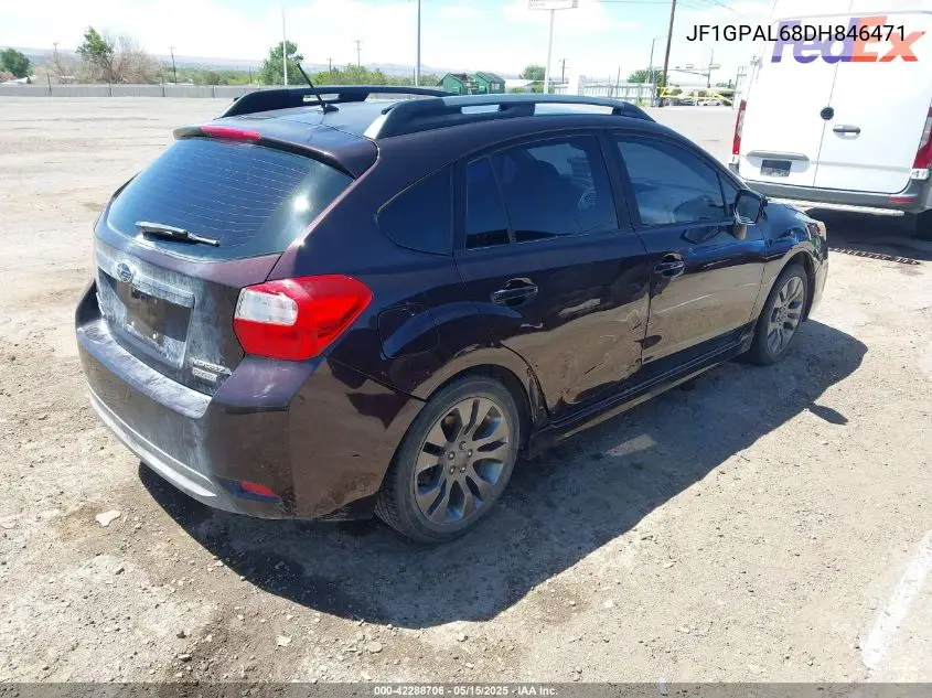 2013 Subaru Impreza 2.0I Sport Premium VIN: JF1GPAL68DH846471 Lot: 42288706
