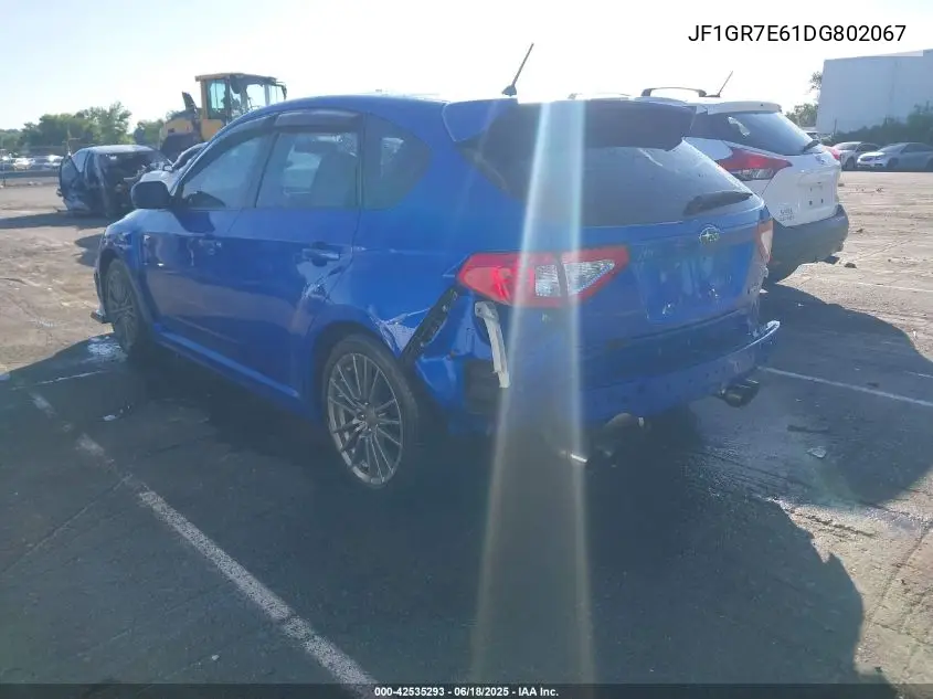 2013 Subaru Impreza Wrx Limited VIN: JF1GR7E61DG802067 Lot: 42535293
