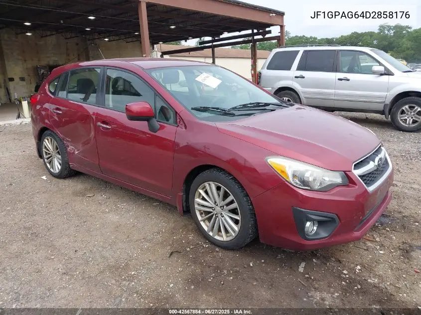 2013 Subaru Impreza 2.0I Limited VIN: JF1GPAG64D2858176 Lot: 42567884