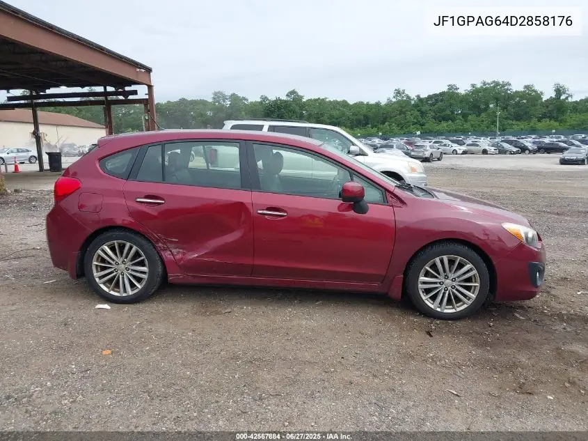 2013 Subaru Impreza 2.0I Limited VIN: JF1GPAG64D2858176 Lot: 42567884