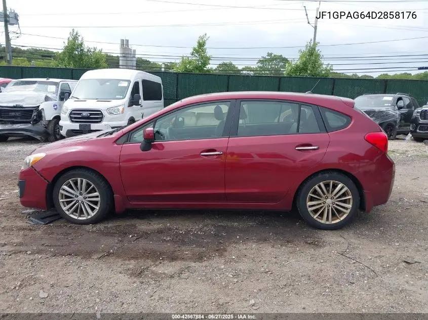 2013 Subaru Impreza 2.0I Limited VIN: JF1GPAG64D2858176 Lot: 42567884