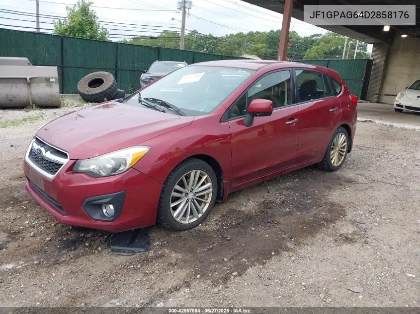2013 Subaru Impreza 2.0I Limited VIN: JF1GPAG64D2858176 Lot: 42567884