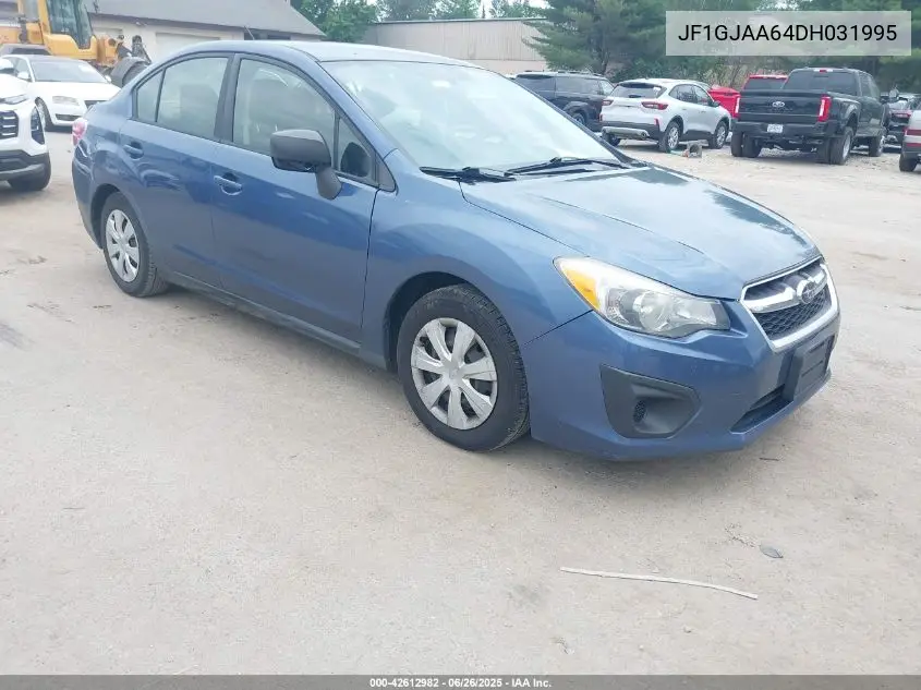 2013 Subaru Impreza 2.0I VIN: JF1GJAA64DH031995 Lot: 42612982