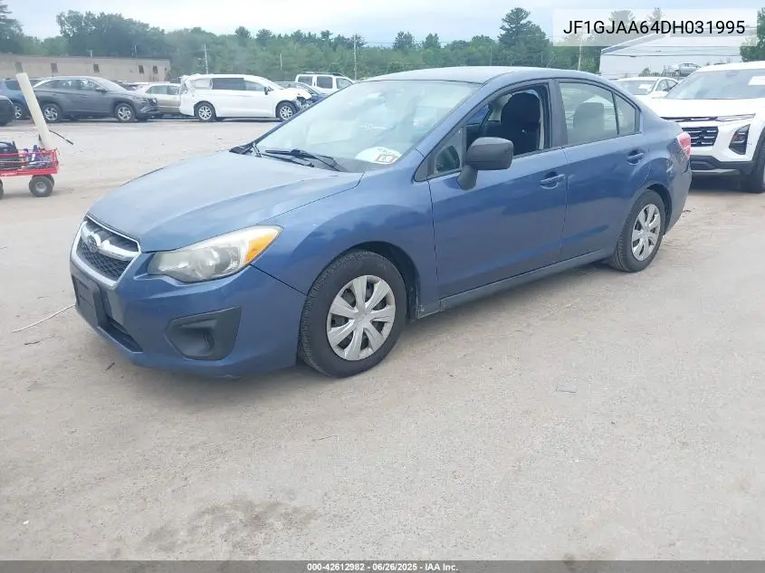 2013 Subaru Impreza 2.0I VIN: JF1GJAA64DH031995 Lot: 42612982