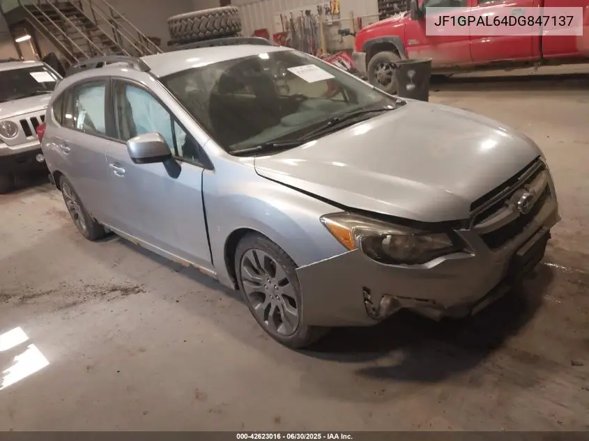 2013 Subaru Impreza 2.0I Sport Premium VIN: JF1GPAL64DG847137 Lot: 42623016