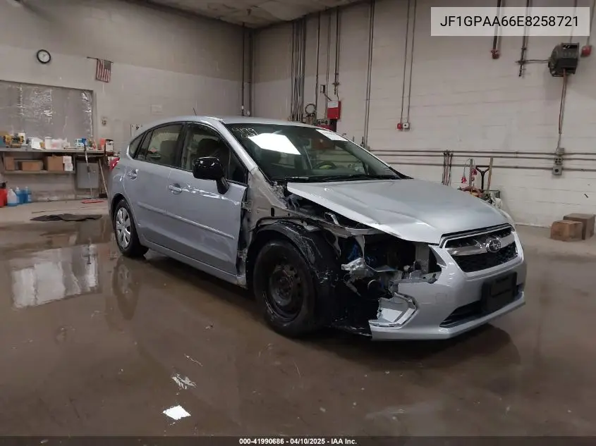 2014 Subaru Impreza 2.0I VIN: JF1GPAA66E8258721 Lot: 41990686