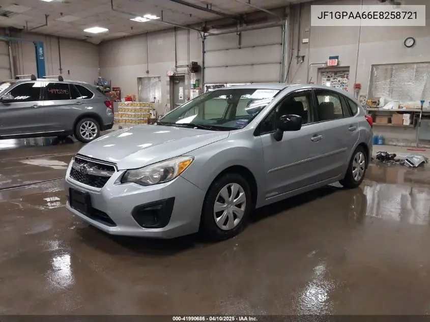 2014 Subaru Impreza 2.0I VIN: JF1GPAA66E8258721 Lot: 41990686