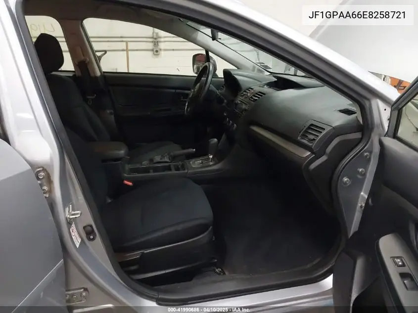 2014 Subaru Impreza 2.0I VIN: JF1GPAA66E8258721 Lot: 41990686