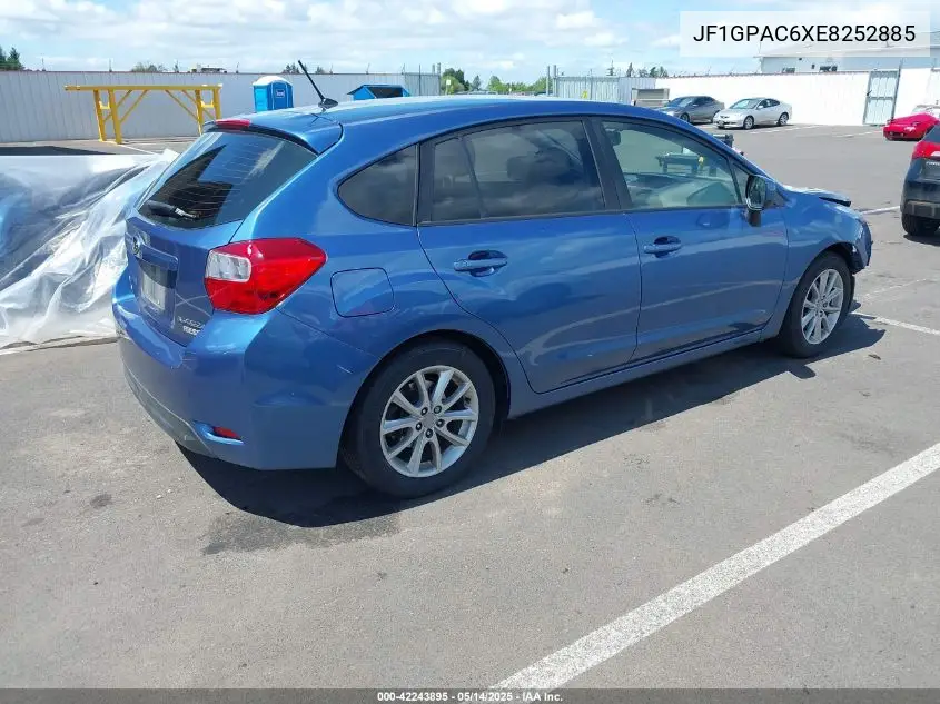 2014 Subaru Impreza 2.0I Premium VIN: JF1GPAC6XE8252885 Lot: 42243895