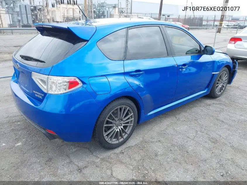 2014 Subaru Impreza Wrx Limited VIN: JF1GR7E6XEG201077 Lot: 42427706