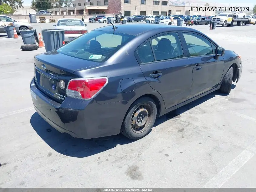 2014 Subaru Impreza 2.0I VIN: JF1GJAA67EH015579 Lot: 42591265