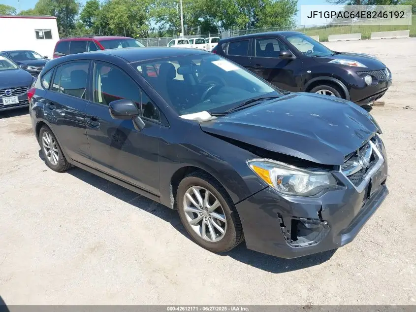 2014 Subaru Impreza 2.0I Premium VIN: JF1GPAC64E8246192 Lot: 42612171