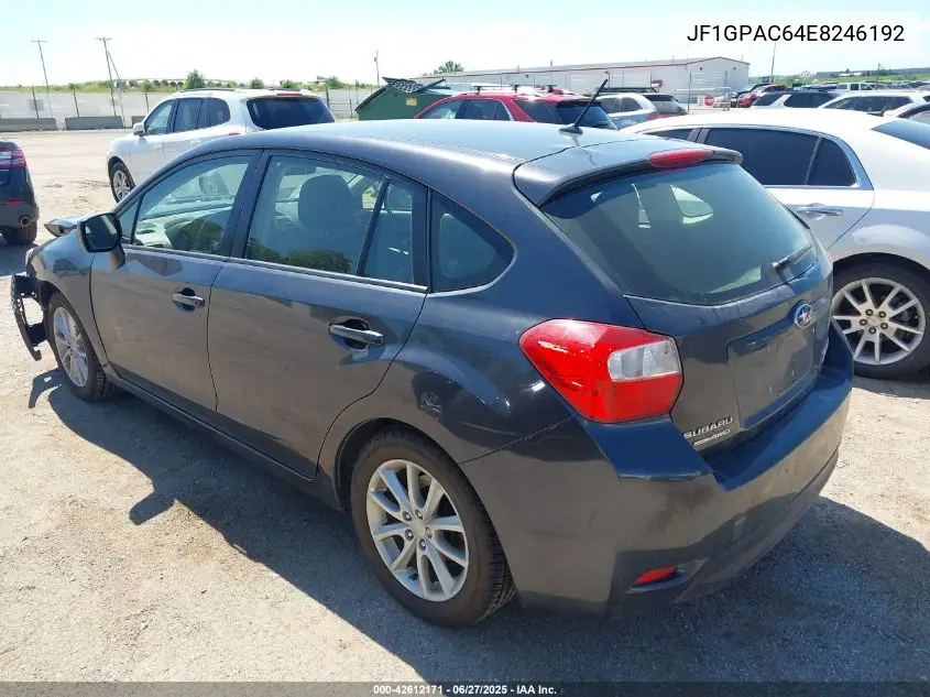 2014 Subaru Impreza 2.0I Premium VIN: JF1GPAC64E8246192 Lot: 42612171