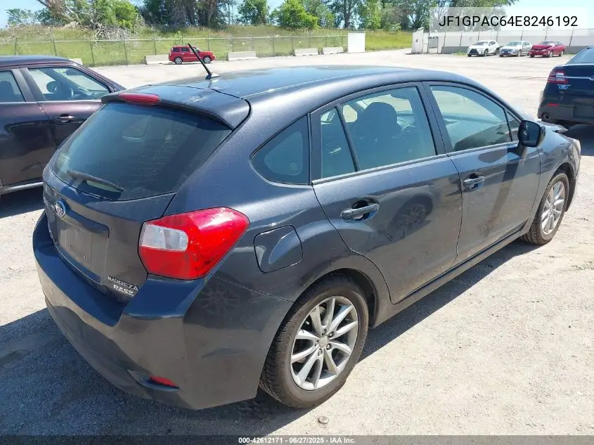 2014 Subaru Impreza 2.0I Premium VIN: JF1GPAC64E8246192 Lot: 42612171