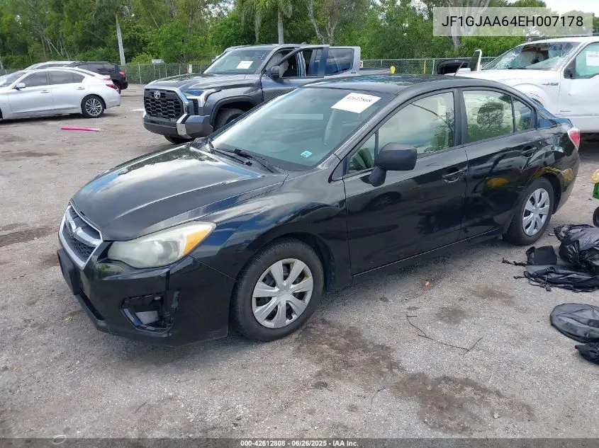 2014 Subaru Impreza 2.0I VIN: JF1GJAA64EH007178 Lot: 42612808