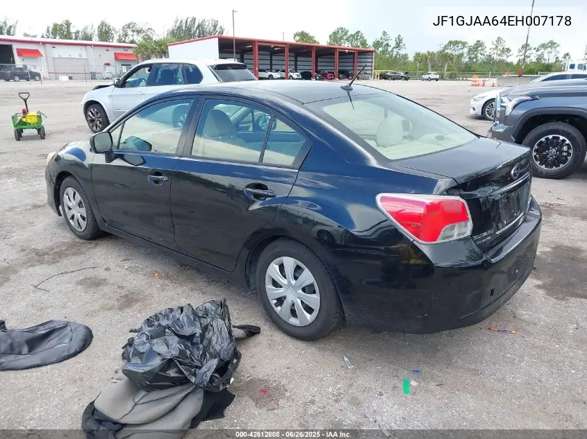 2014 Subaru Impreza 2.0I VIN: JF1GJAA64EH007178 Lot: 42612808