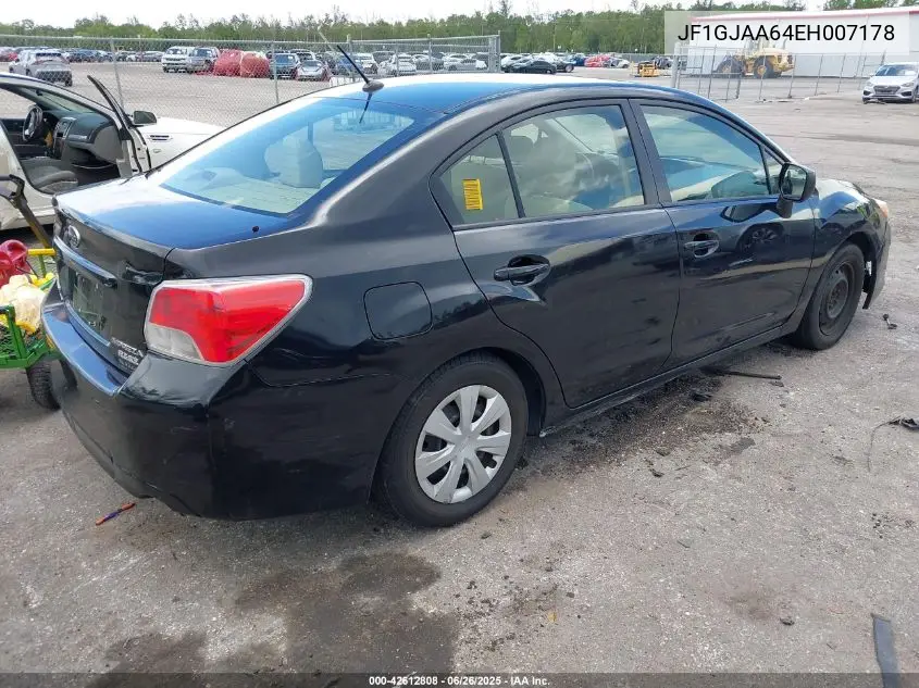 2014 Subaru Impreza 2.0I VIN: JF1GJAA64EH007178 Lot: 42612808