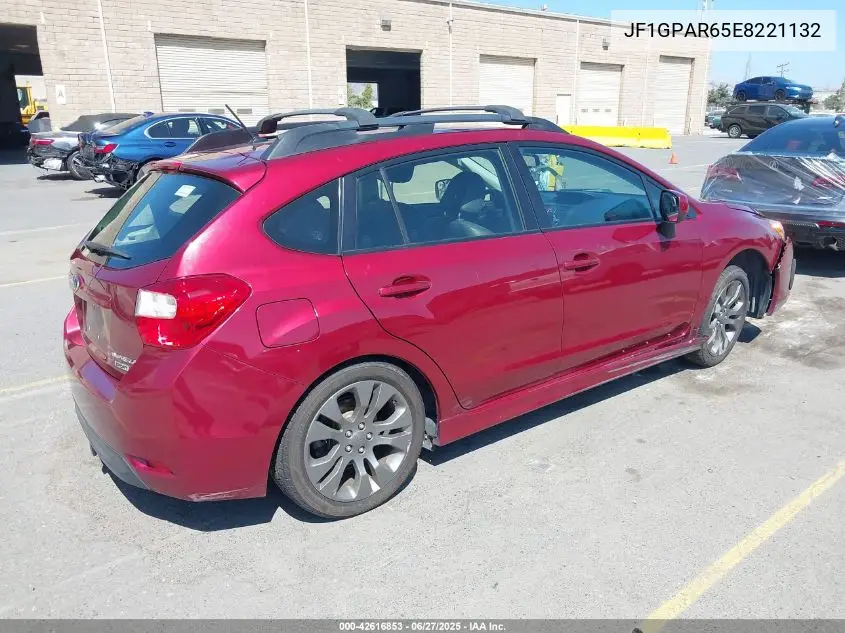 2014 Subaru Impreza 2.0I Sport Limited VIN: JF1GPAR65E8221132 Lot: 42616853