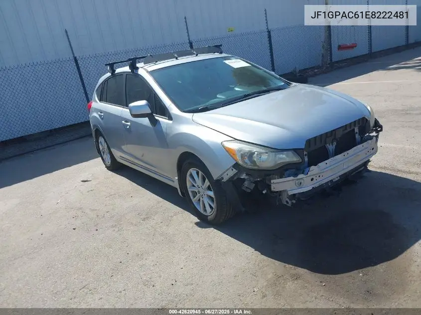 2014 Subaru Impreza 2.0I Premium VIN: JF1GPAC61E8222481 Lot: 42620945