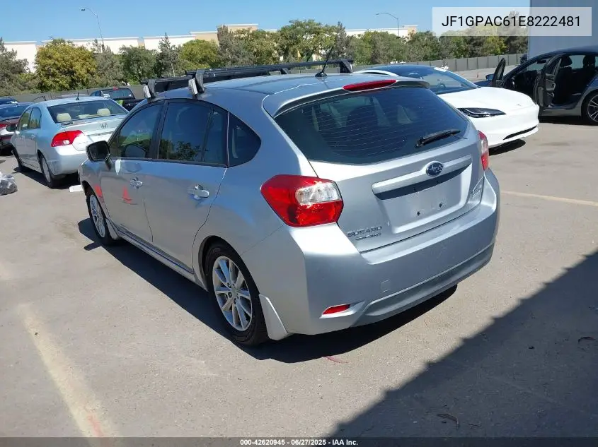 2014 Subaru Impreza 2.0I Premium VIN: JF1GPAC61E8222481 Lot: 42620945