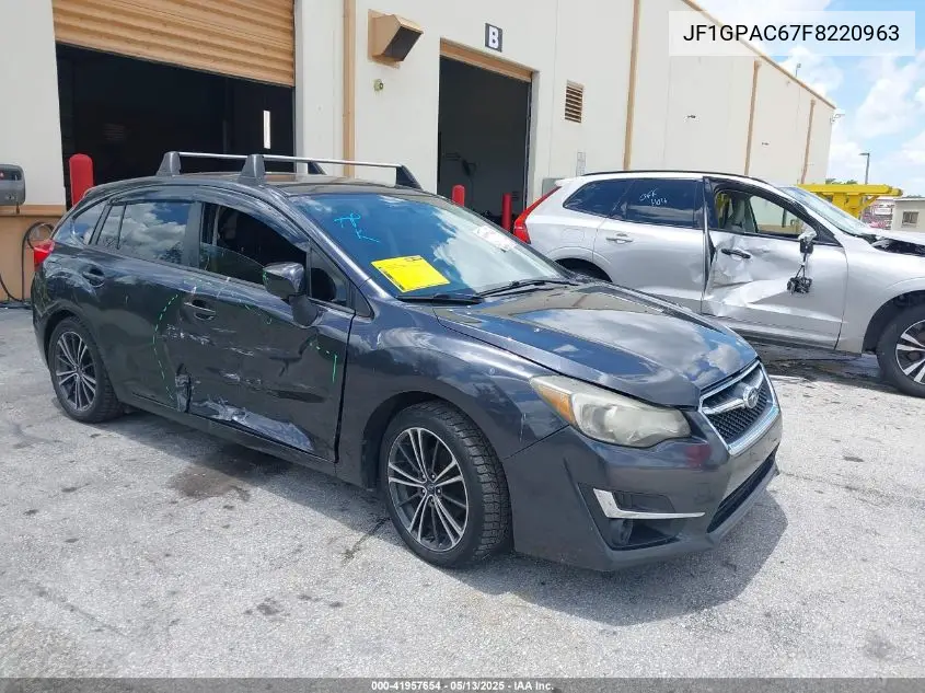 2015 Subaru Impreza 2.0I Premium VIN: JF1GPAC67F8220963 Lot: 41957654
