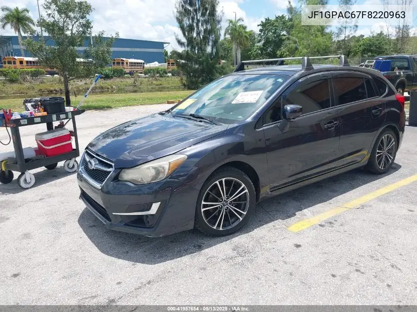 2015 Subaru Impreza 2.0I Premium VIN: JF1GPAC67F8220963 Lot: 41957654