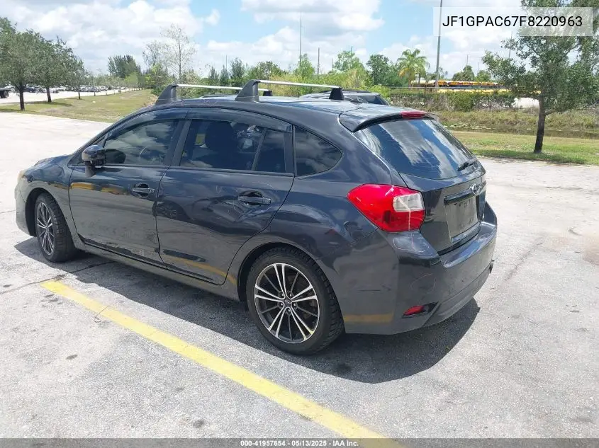 2015 Subaru Impreza 2.0I Premium VIN: JF1GPAC67F8220963 Lot: 41957654