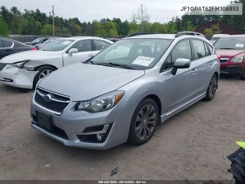 2015 Subaru Impreza 2.0I Sport Premium VIN: JF1GPAT62FH308853 Lot: 42215093