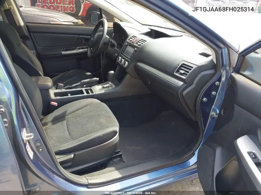 2015 Subaru Impreza 2.0I VIN: JF1GJAA68FH025314 Lot: 42227611