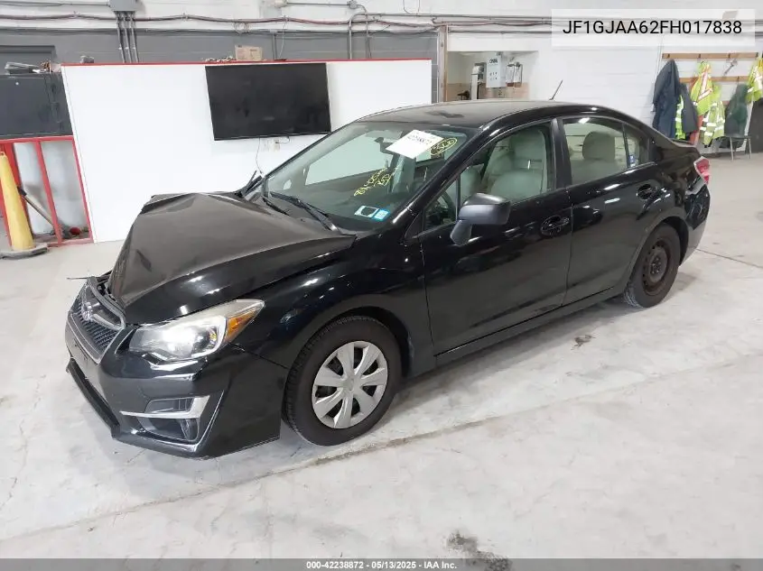2015 Subaru Impreza 2.0I VIN: JF1GJAA62FH017838 Lot: 42238872