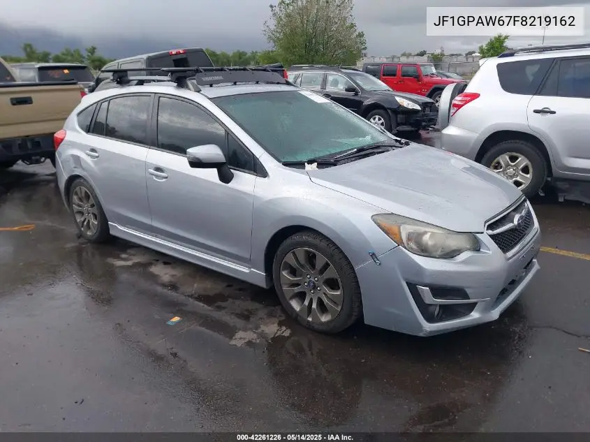 2015 Subaru Impreza 2.0I Sport Limited VIN: JF1GPAW67F8219162 Lot: 42261226