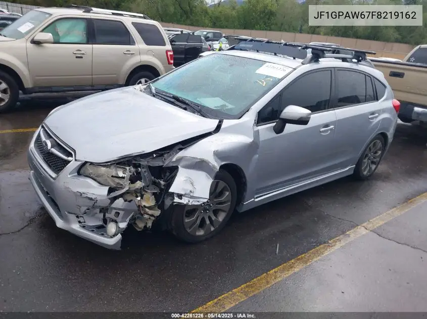2015 Subaru Impreza 2.0I Sport Limited VIN: JF1GPAW67F8219162 Lot: 42261226