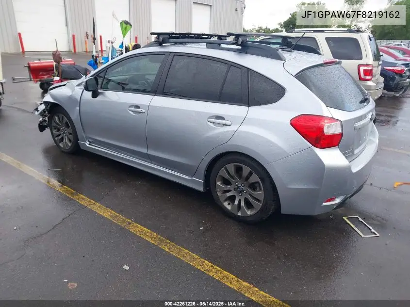2015 Subaru Impreza 2.0I Sport Limited VIN: JF1GPAW67F8219162 Lot: 42261226