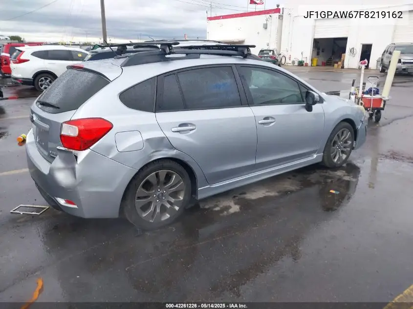 2015 Subaru Impreza 2.0I Sport Limited VIN: JF1GPAW67F8219162 Lot: 42261226