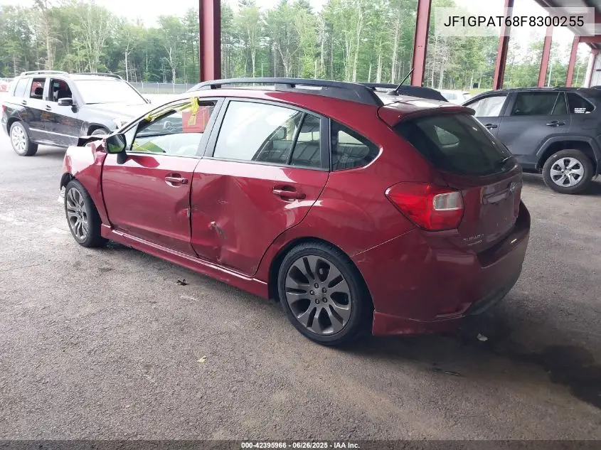 2015 Subaru Impreza 2.0I Sport Premium VIN: JF1GPAT68F8300255 Lot: 42395966