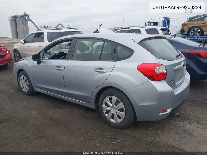 2015 Subaru Impreza 2.0I VIN: JF1GPAA69F9200324 Lot: 42551762