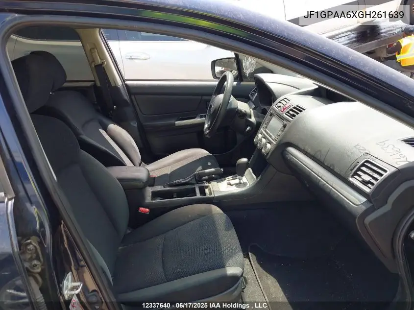 2016 Subaru Impreza VIN: JF1GPAA6XGH261639 Lot: 12337640