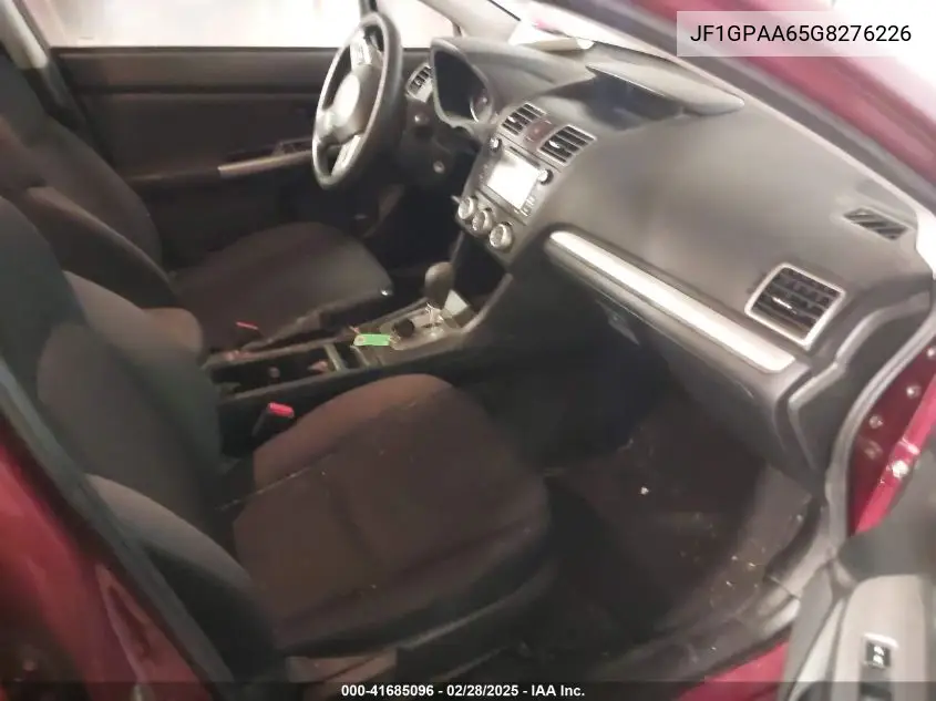 2016 Subaru Impreza 2.0I VIN: JF1GPAA65G8276226 Lot: 41685096