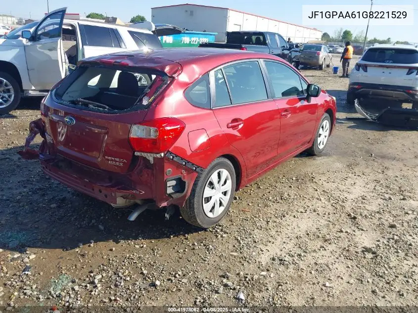 2016 Subaru Impreza 2.0I VIN: JF1GPAA61G8221529 Lot: 41978062