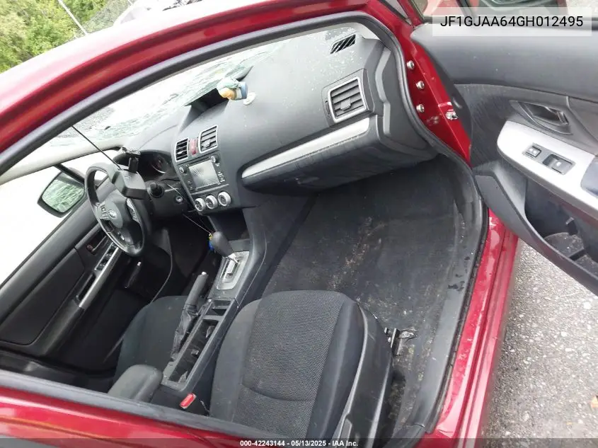2016 Subaru Impreza 2.0I VIN: JF1GJAA64GH012495 Lot: 42243144