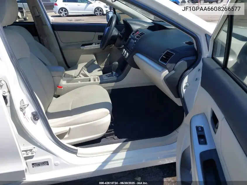 2016 Subaru Impreza 2.0I VIN: JF1GPAA66G8266577 Lot: 42618724