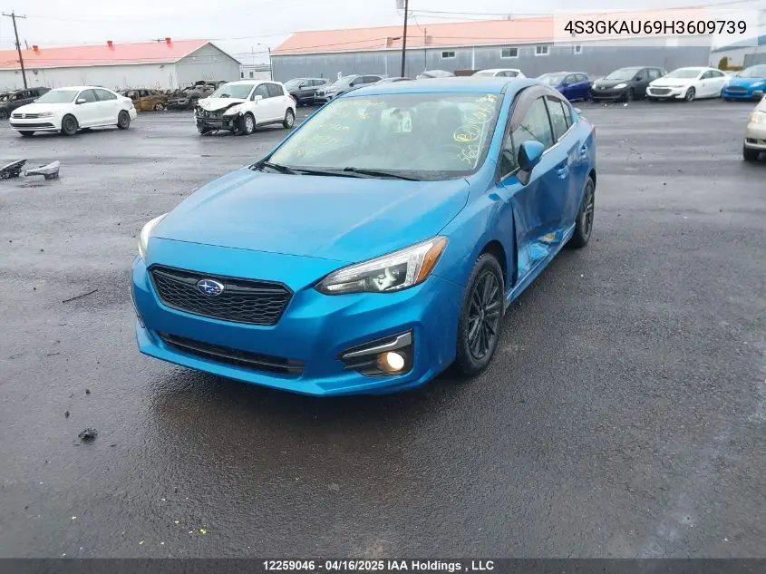 2017 Subaru Impreza Limited VIN: 4S3GKAU69H3609739 Lot: 12259046