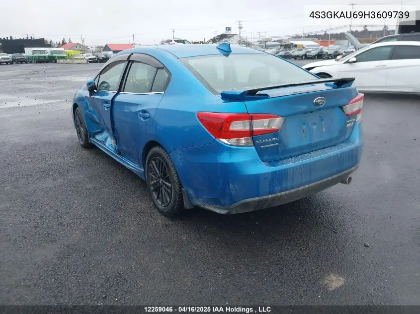 2017 Subaru Impreza Limited VIN: 4S3GKAU69H3609739 Lot: 12259046