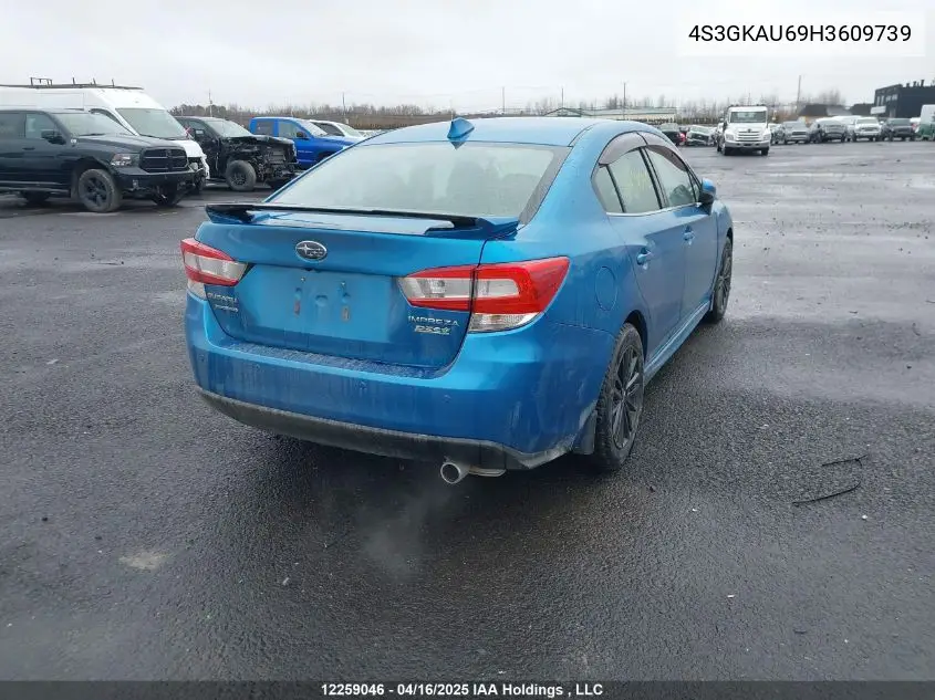 2017 Subaru Impreza Limited VIN: 4S3GKAU69H3609739 Lot: 12259046