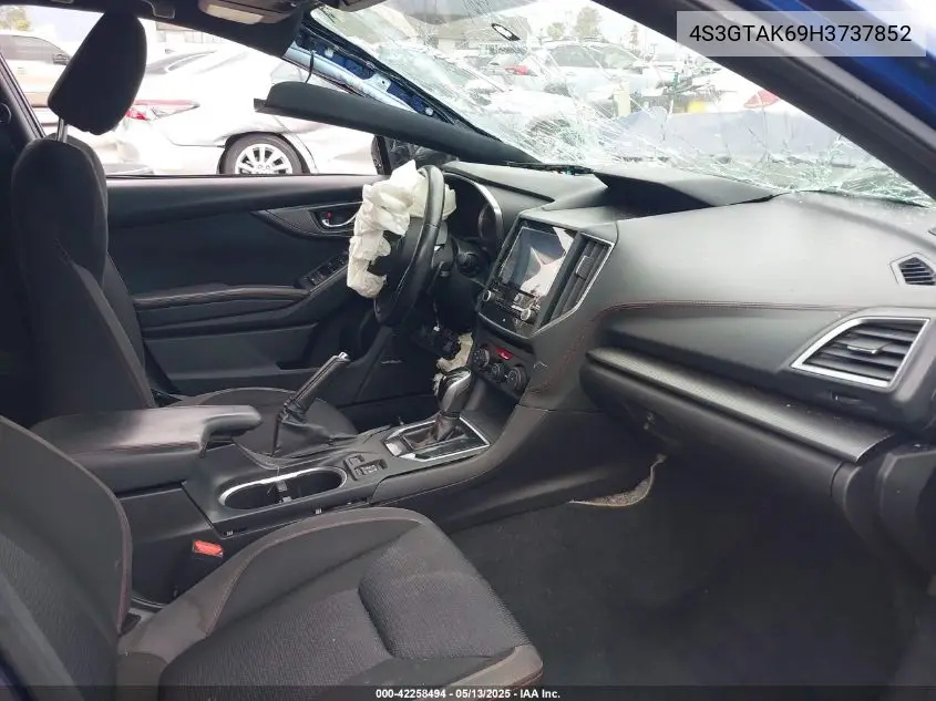 2017 Subaru Impreza 2.0I Sport VIN: 4S3GTAK69H3737852 Lot: 42258494